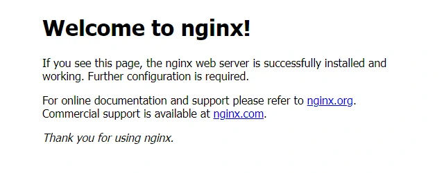 Welcome to Nginx